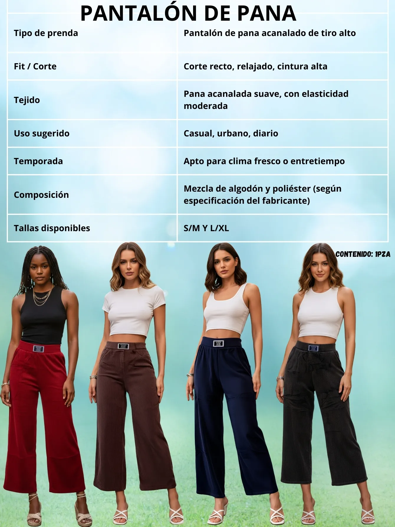2979-ML-N PANTALON DE PANA 3760