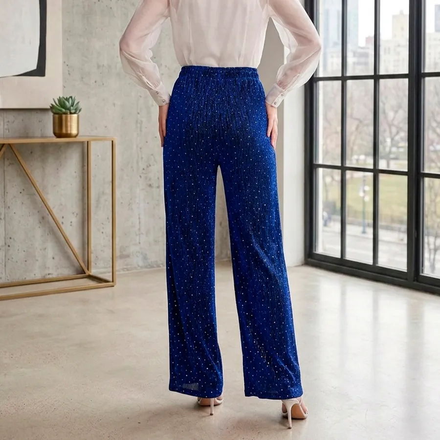 3365 PANTALON DE MUJER BRILLOSO 9506