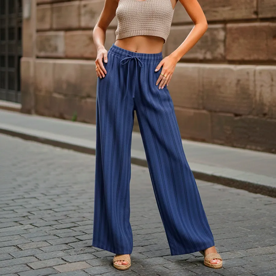 AD2617 PANTALON PIERNA ANCHA RAYAS 9263
