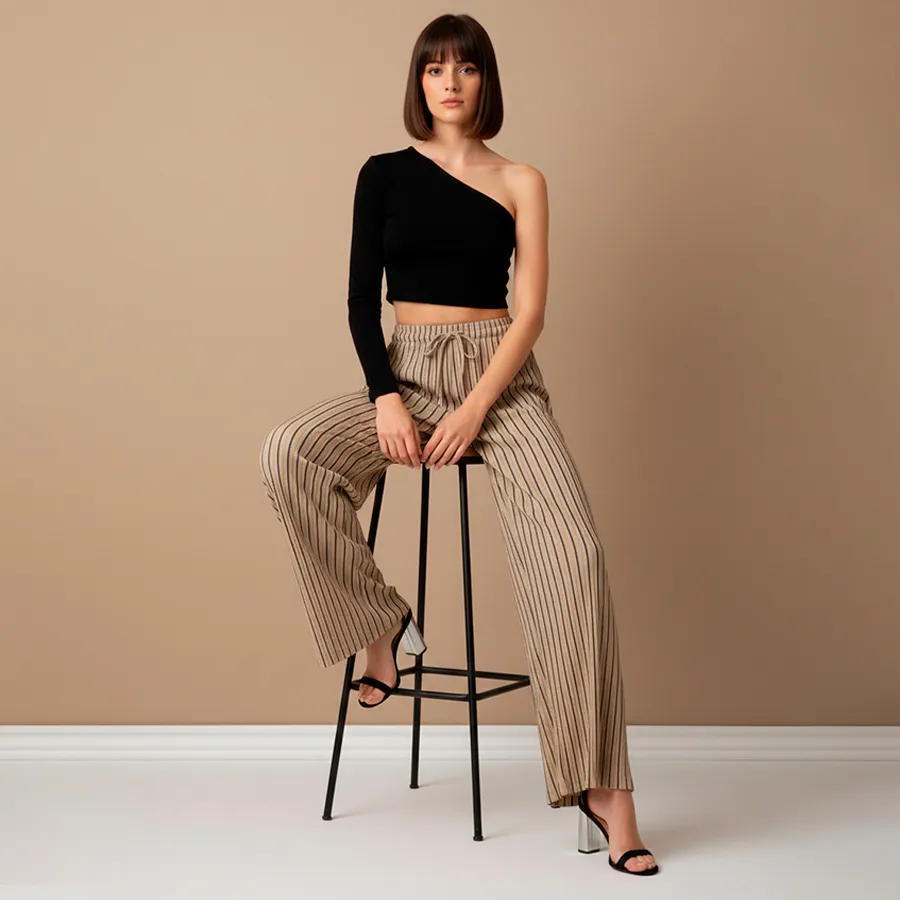 AD2624 PANTALON DE PIERNA ANCHA 9338