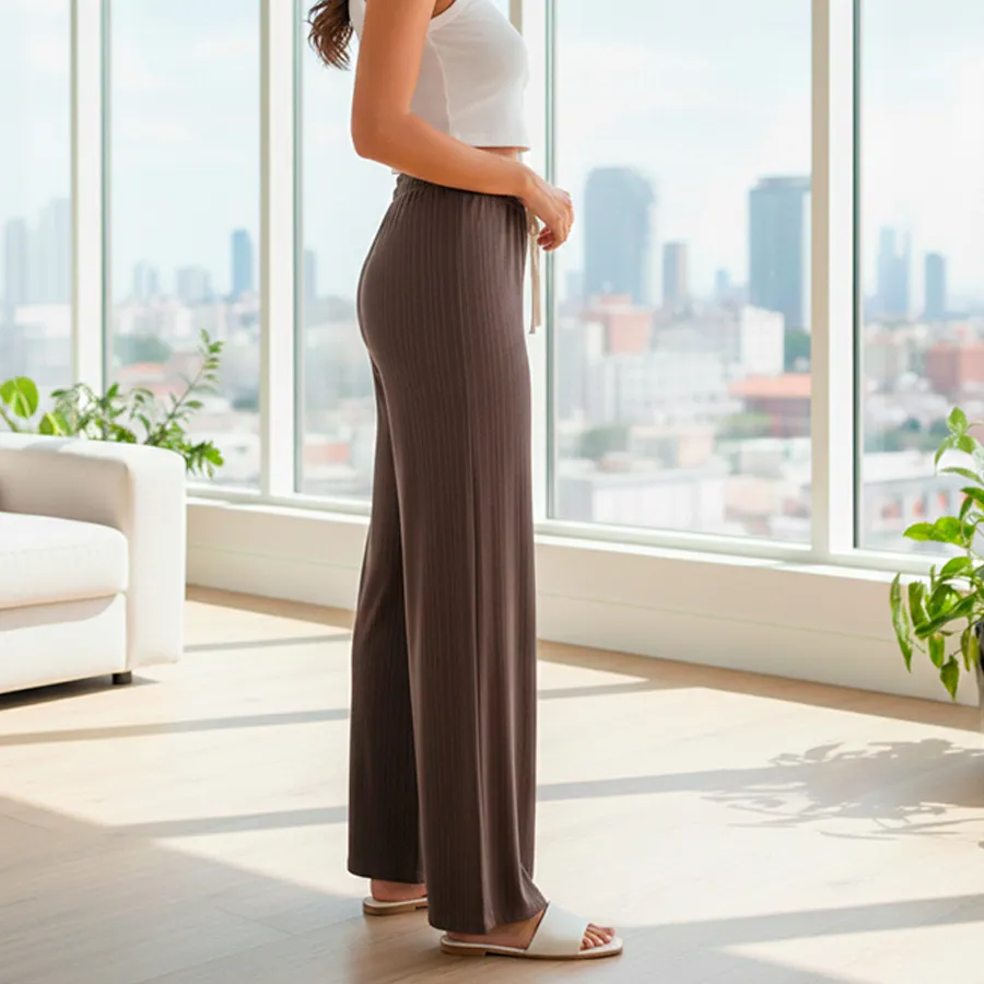 AD2637 PANTALON DE PIERNA ANCHA 9300