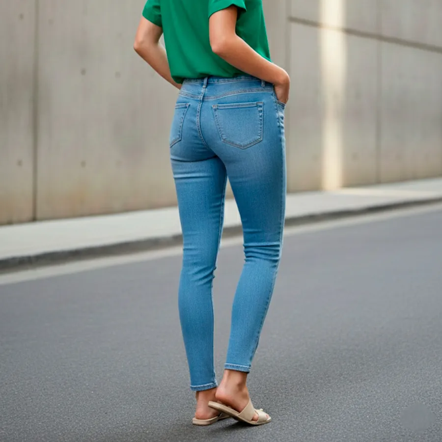 S1002 JEANS ENTUBADO DE MUJJER 9393