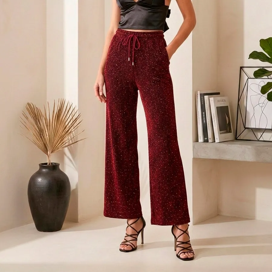 3365 PANTALON DE MUJER BRILLOSO 9507
