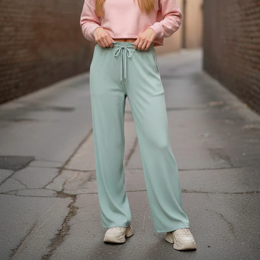 AD2612 PANTALON DE PIERNA ANCHA 9318