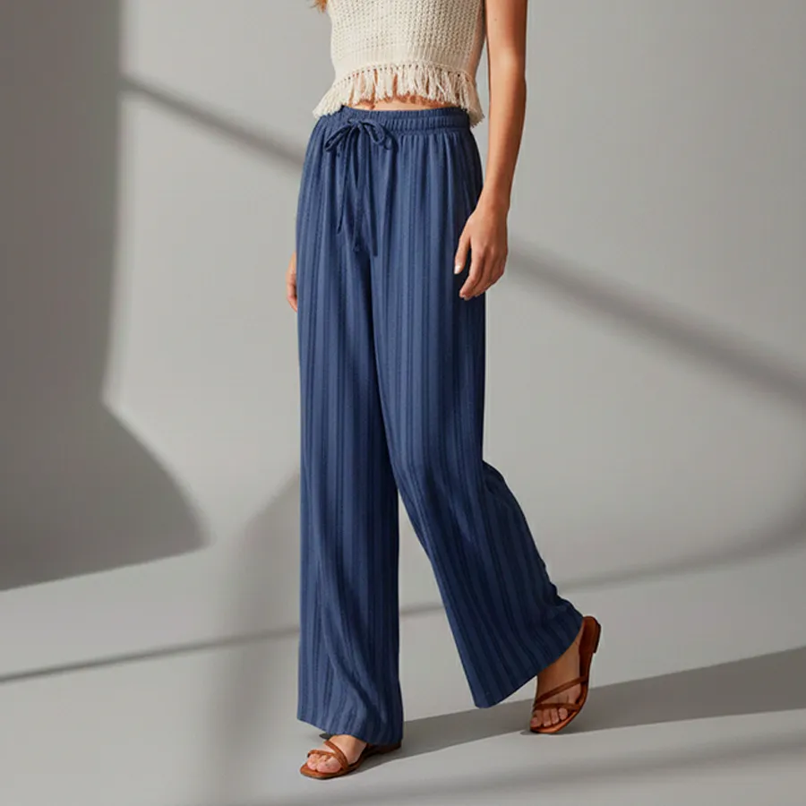 AD2617 PANTALON PIERNA ANCHA RAYAS 9264