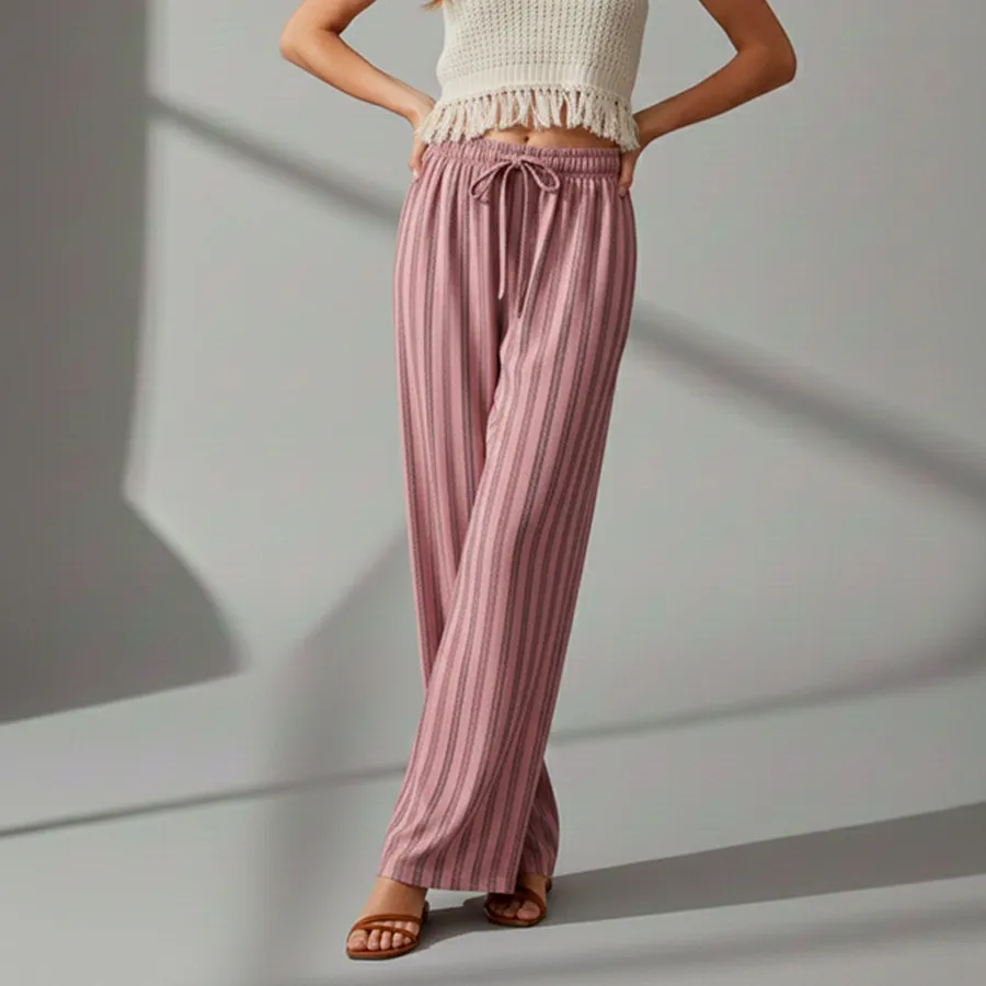 AD2617 PANTALON PIERNA ANCHA RAYAS 9264
