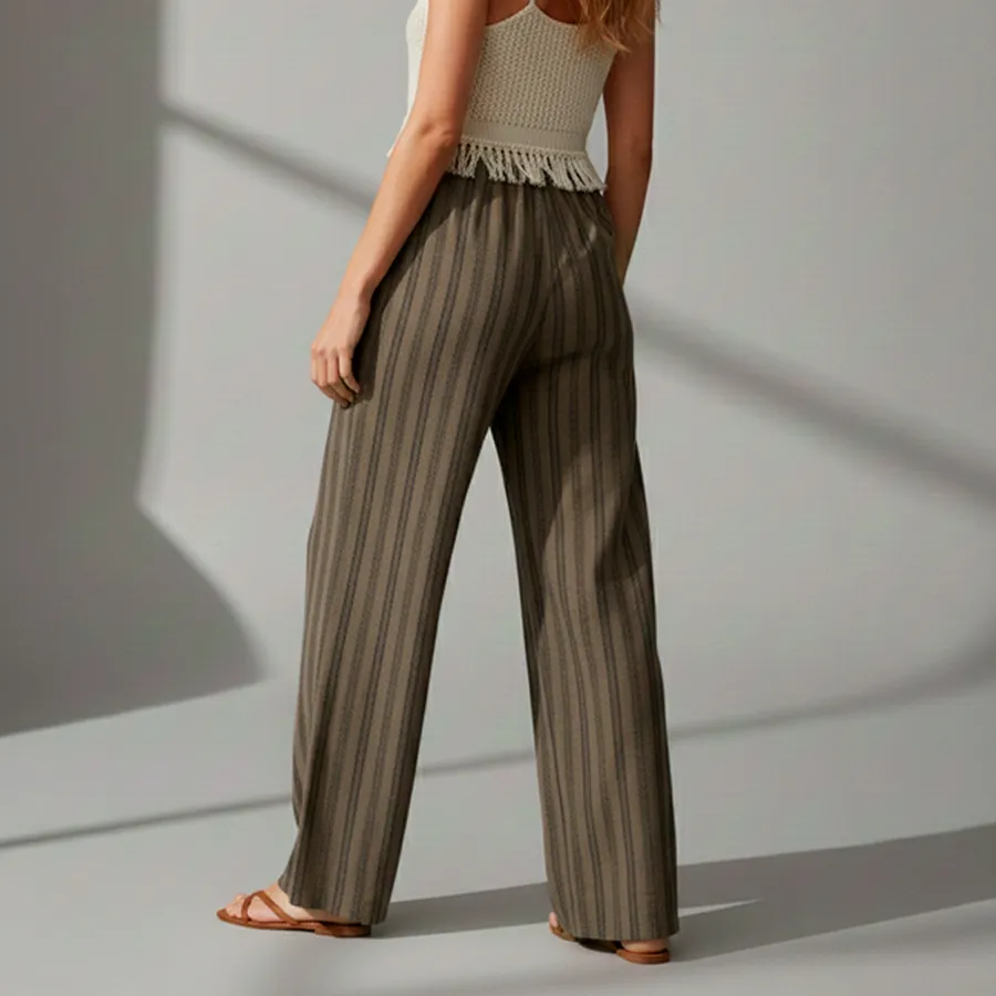 AD2617 PANTALON PIERNA ANCHA RAYAS 9264