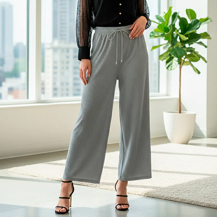 AD2625 PANTALON DE PIERNA ANCHA 9289