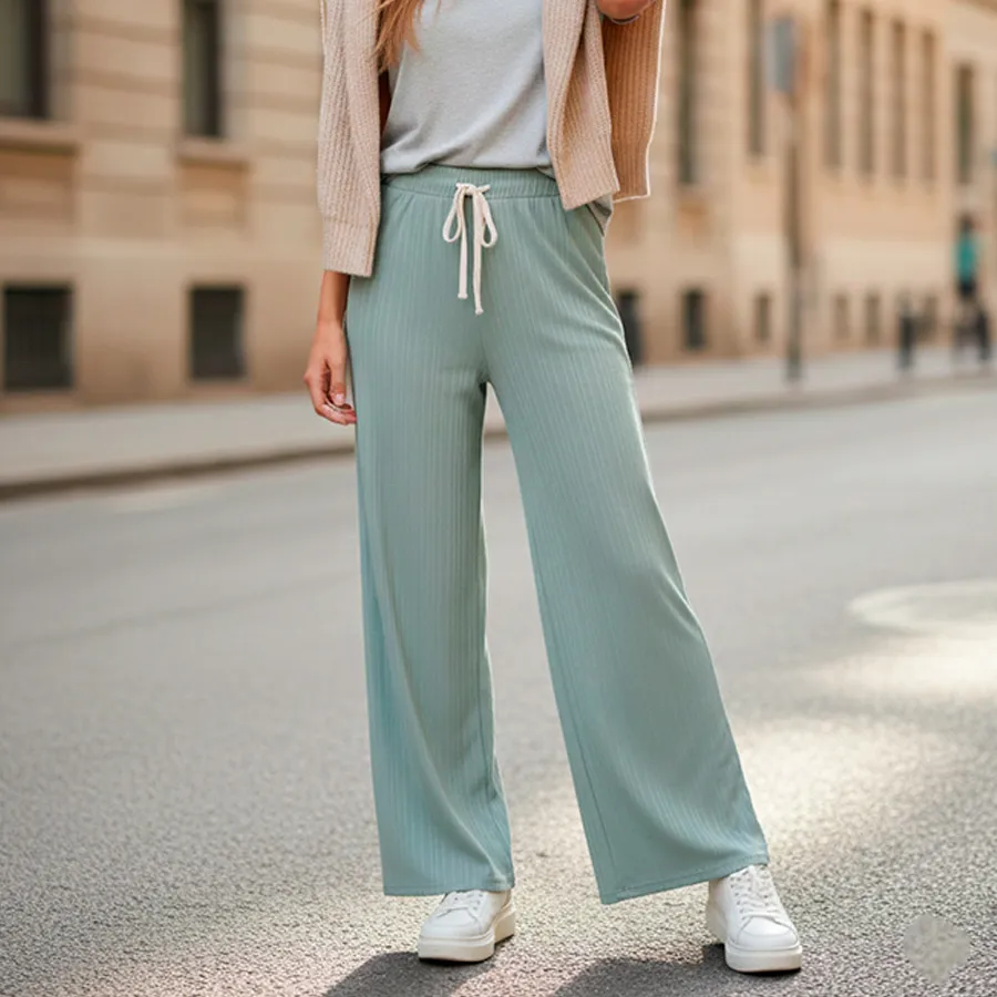 AD2637 PANTALON DE PIERNA ANCHA 9301