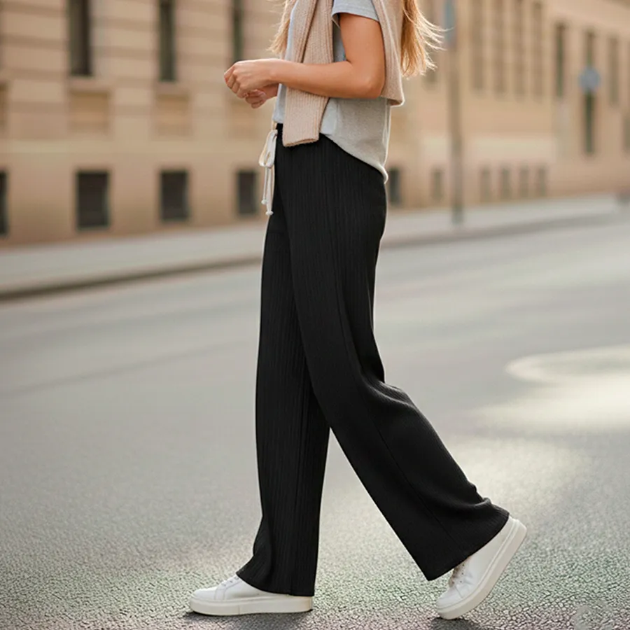 AD2637 PANTALON DE PIERNA ANCHA 9301