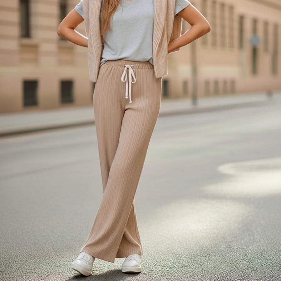 AD2637 PANTALON DE PIERNA ANCHA 9301