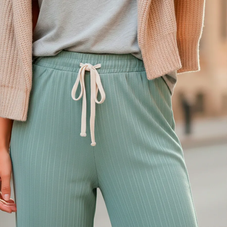 AD2637 PANTALON DE PIERNA ANCHA 9301