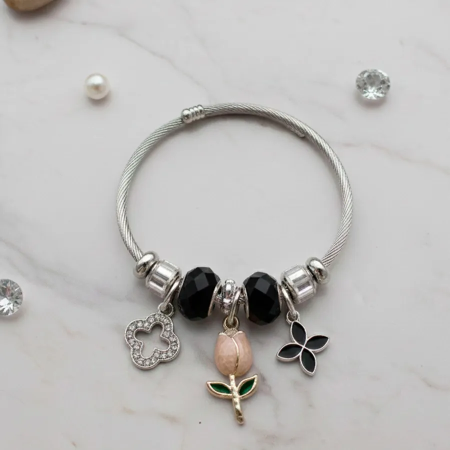 4367-1 KIT DE 4 PULSERA PLATA 6038