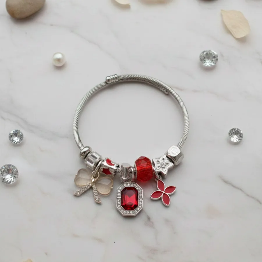 4367-1 KIT DE 4 PULSERA PLATA 6038