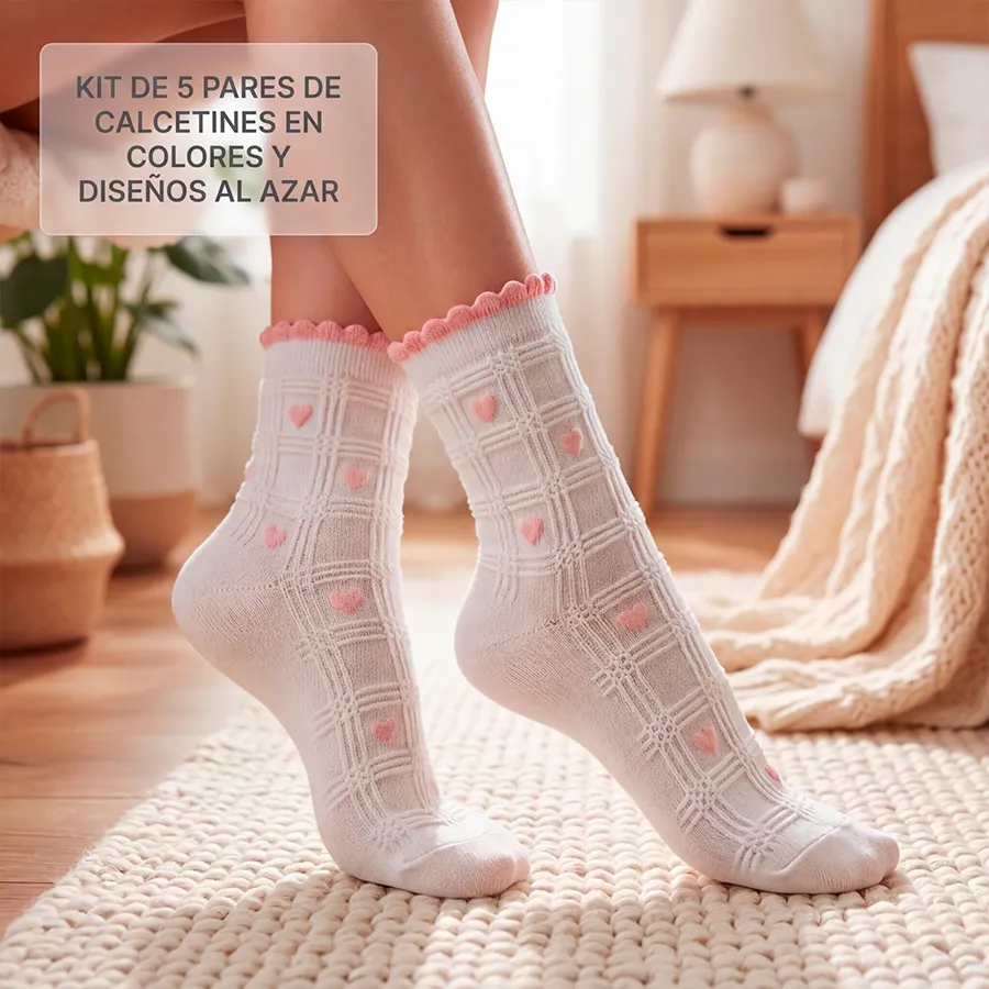 BE2017 KIT DE 5 PARES DE CALCETINES 10214