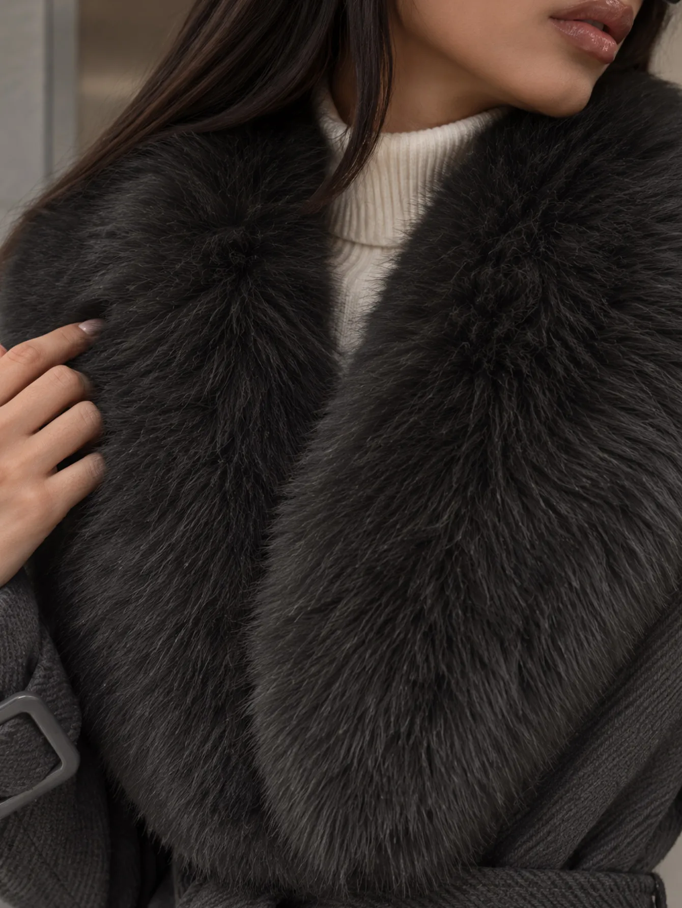 M01 abrigo gris y gris con negro 15268