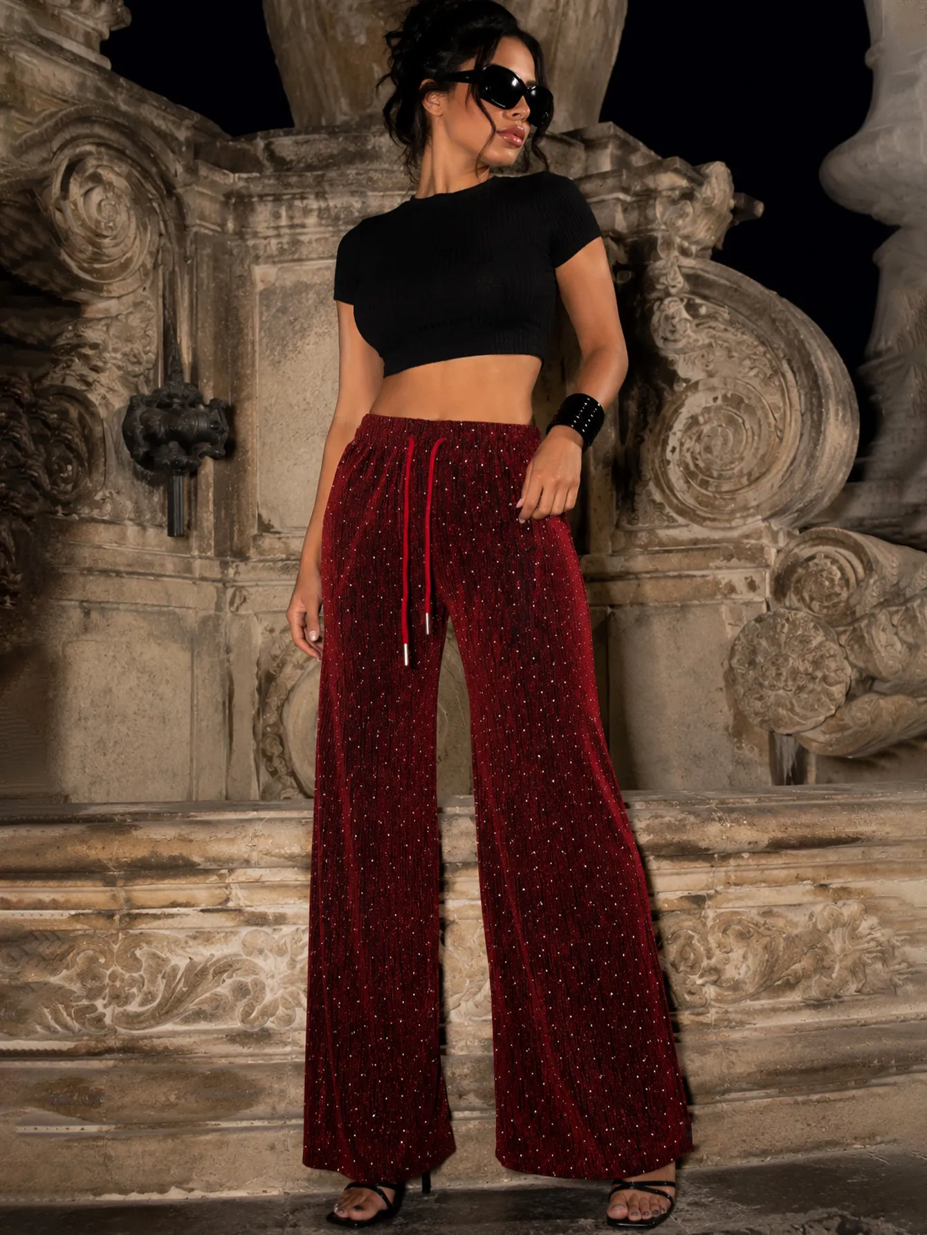 3361 2 colores Pantalón Brilloso 15167