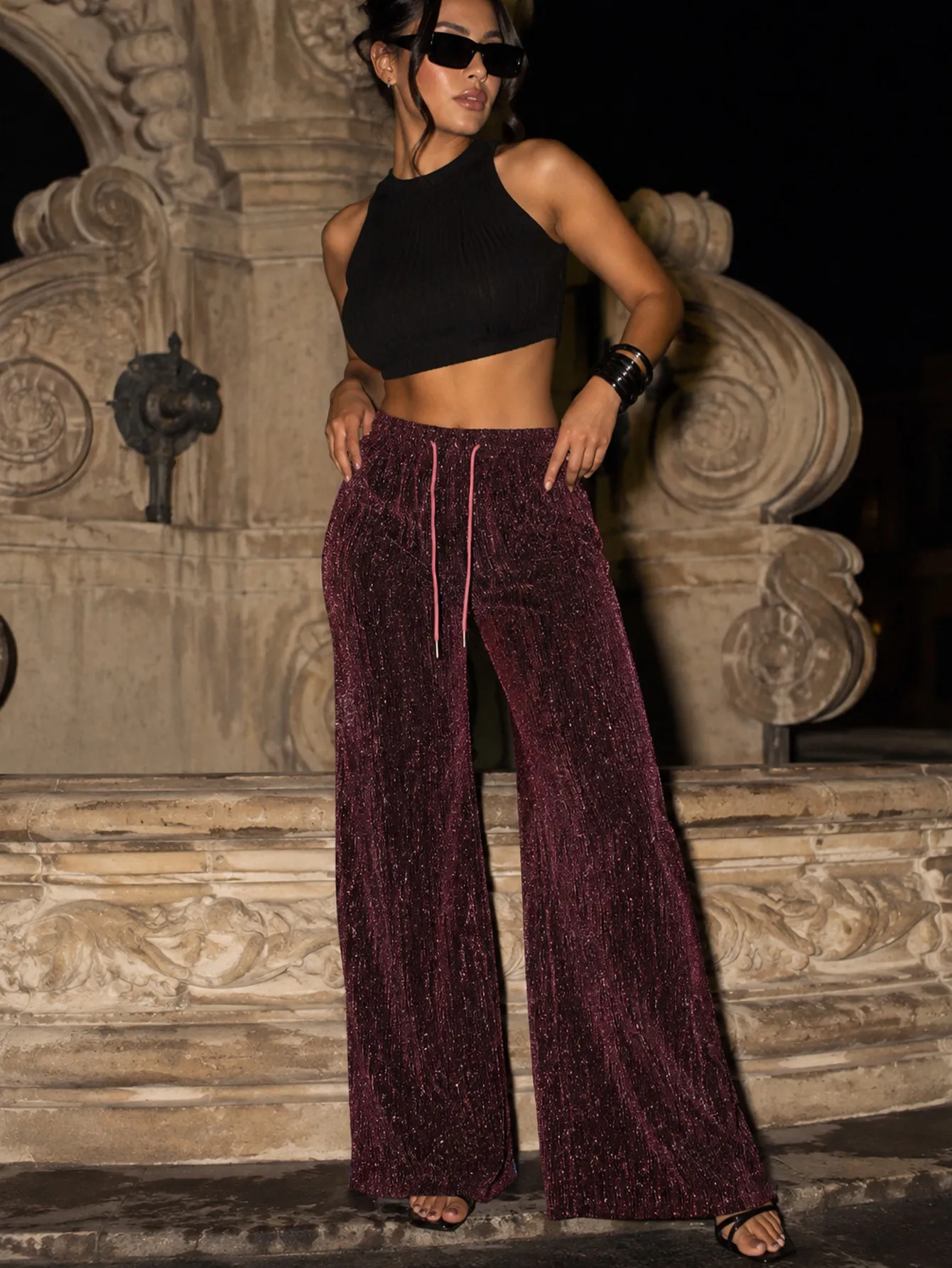 3361 2 colores Pantalón Brilloso 15167