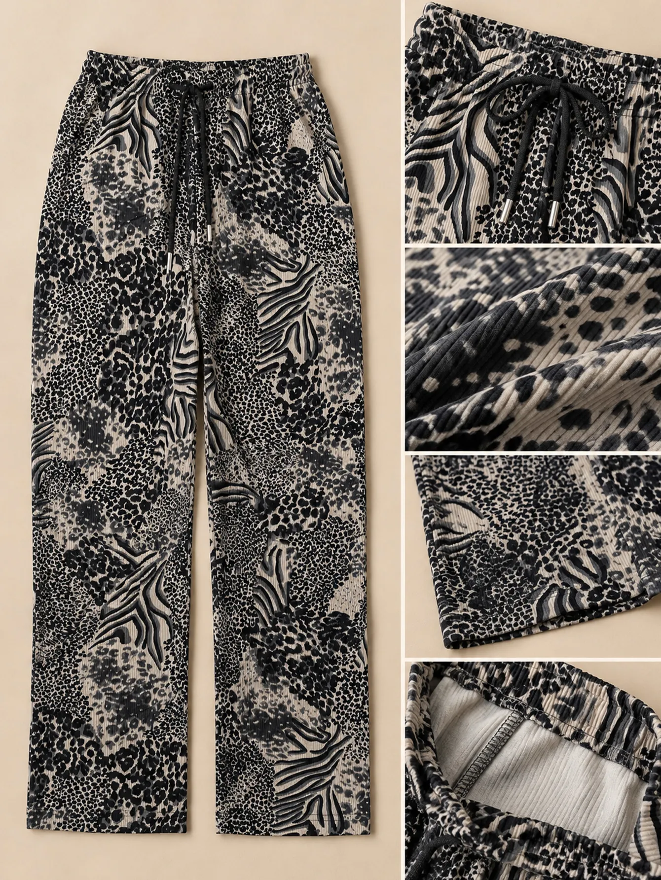 AD2622 Pantalón estampado- GR-CF-MAR 15193